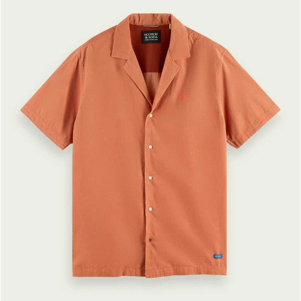 LIKE NEW - Hawaiian Short-Sleeved Corduroy Shirt Size SMALL